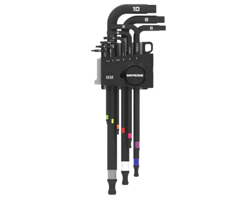GripEdge | 9-PC RPT Long Metric Hex Key Set [LKHM9LS]